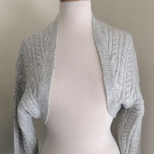Express Cable Shrug - Grey